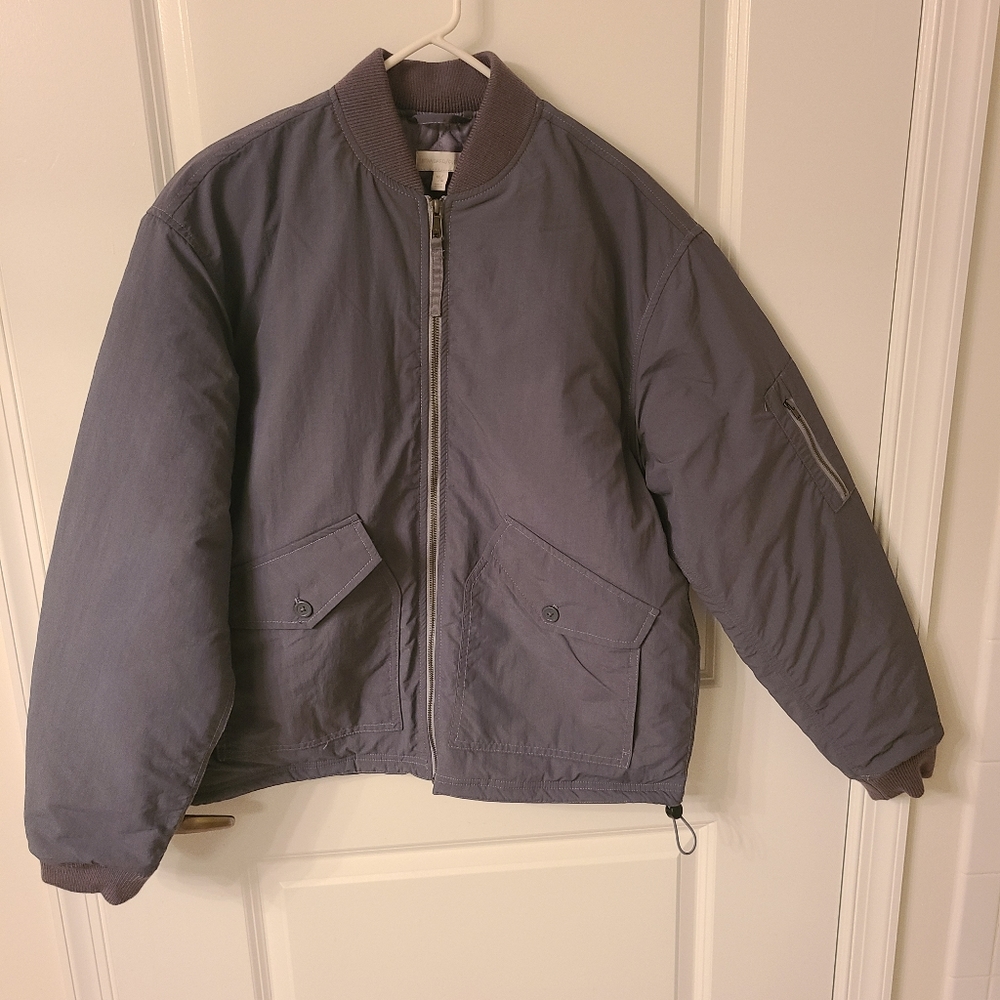 Gray Bomber Jacket